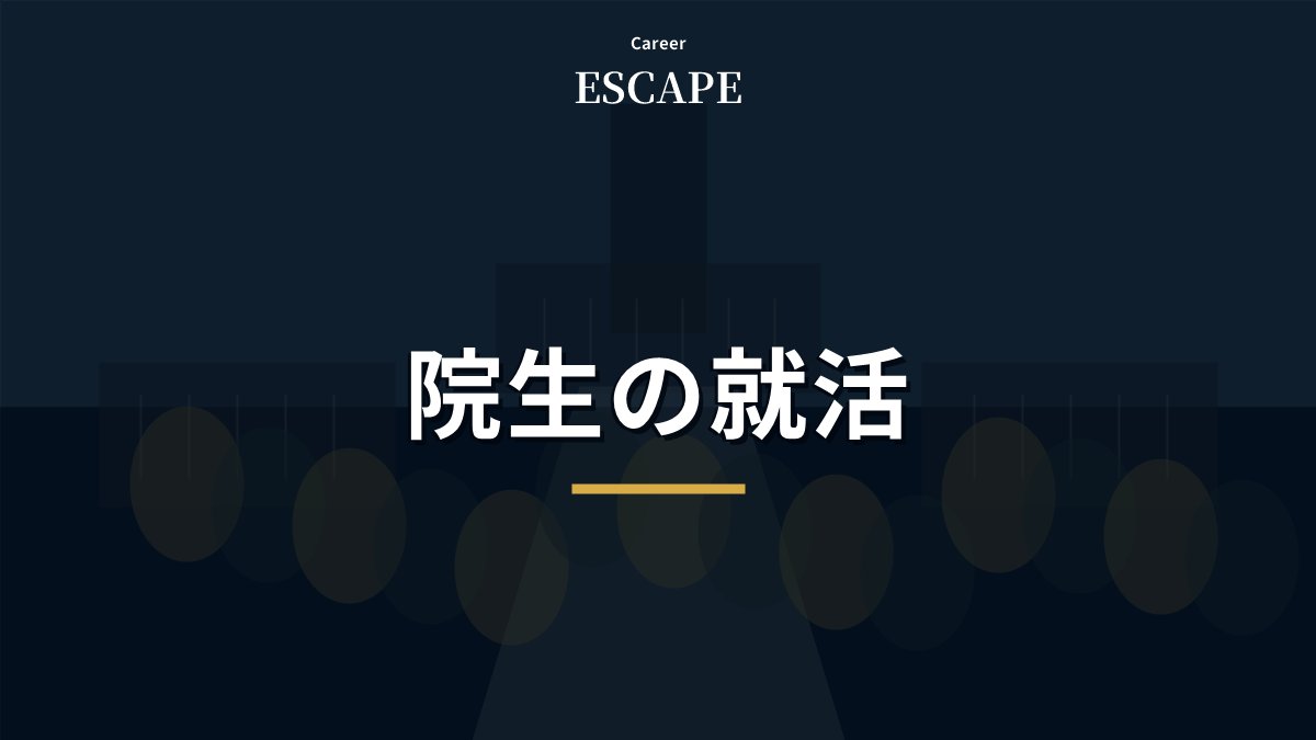 大学院生の就活開始時期を示したアイキャッチ画像